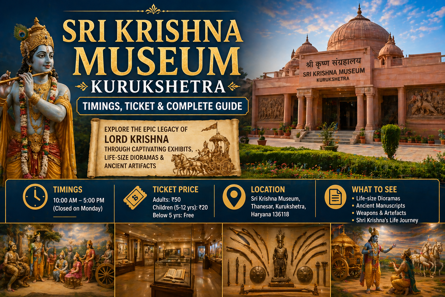 Sri Krishna Museum, Kurukshetra: Timings, Ticket & Complete Guide