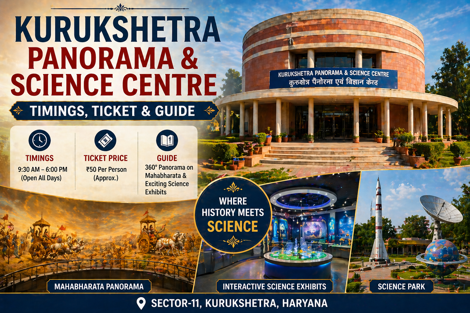 Kurukshetra Panorama & Science Centre: Timings, Ticket & Guide