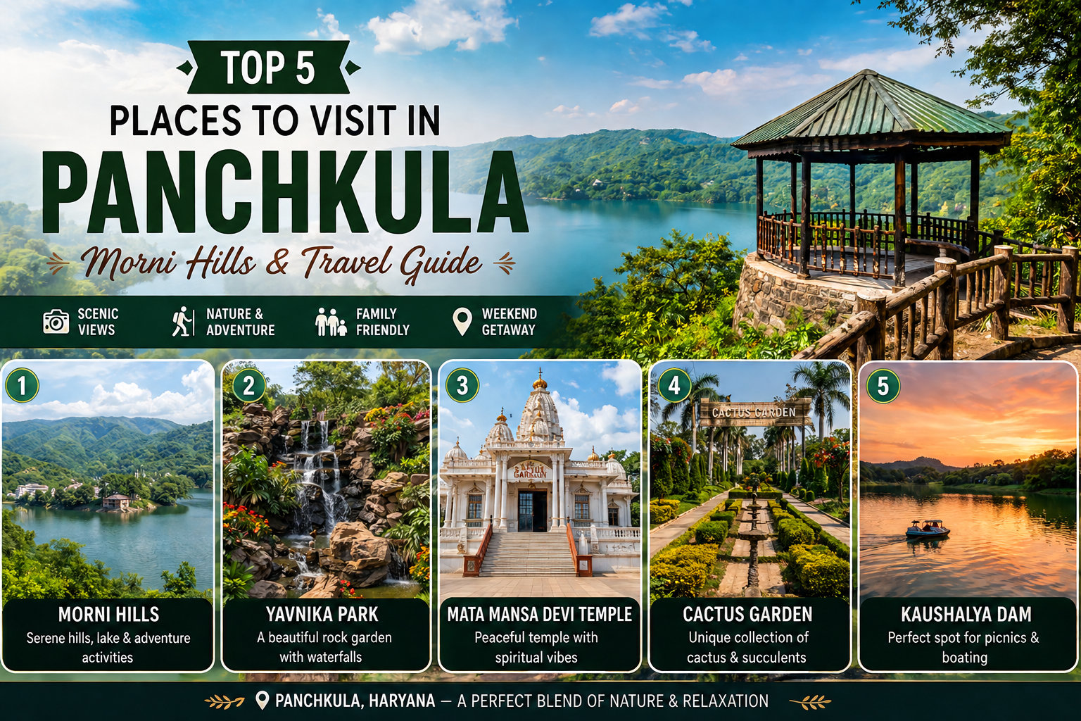 Top 5 Places to Visit in Panchkula: Morni Hills & Travel Guide